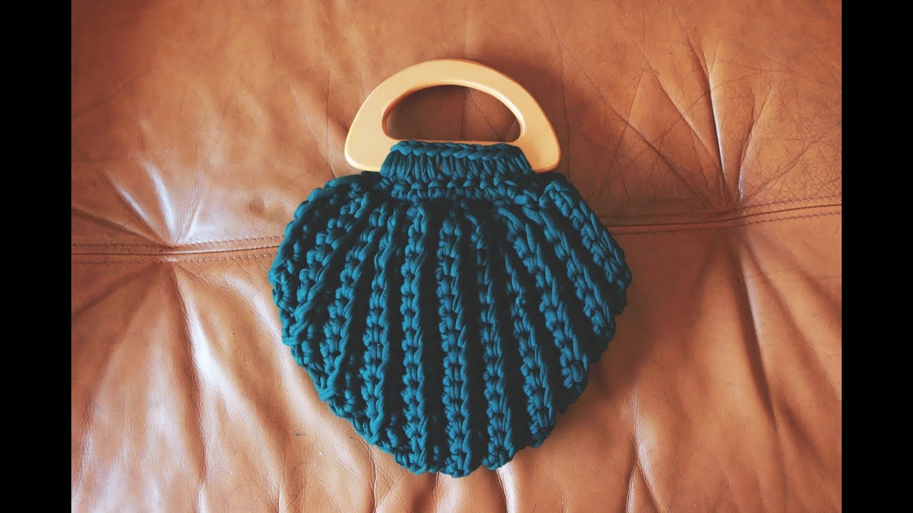 Como tejer bolso fácil con trapillo (Crochet)