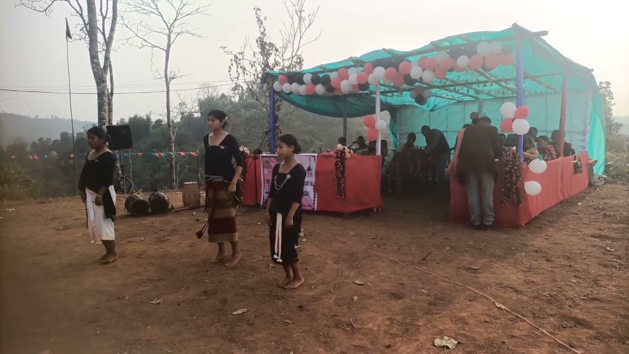 Group dance at sohliya Meghalaya Ribhoi, on Karbi New year celebration 1-2- 2026: