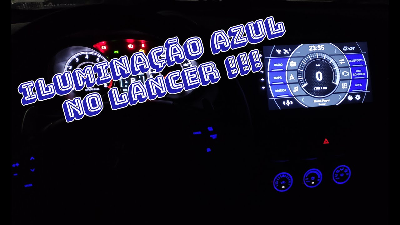 Trocando a cor da ilumina&ccedil;&atilde;o do comando do ar condicionado do Lancer