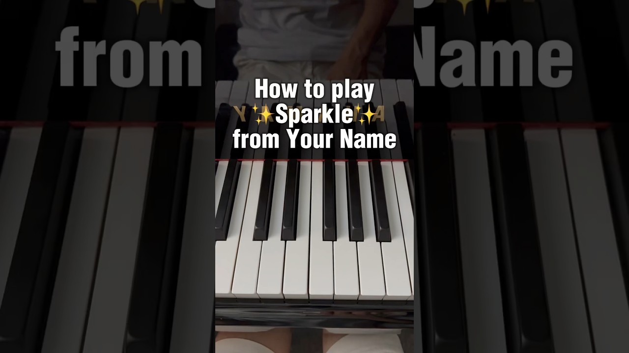 How to play Sparkle from Your Name (anime movie) #piano #anime #animemusic #tutorial orial
