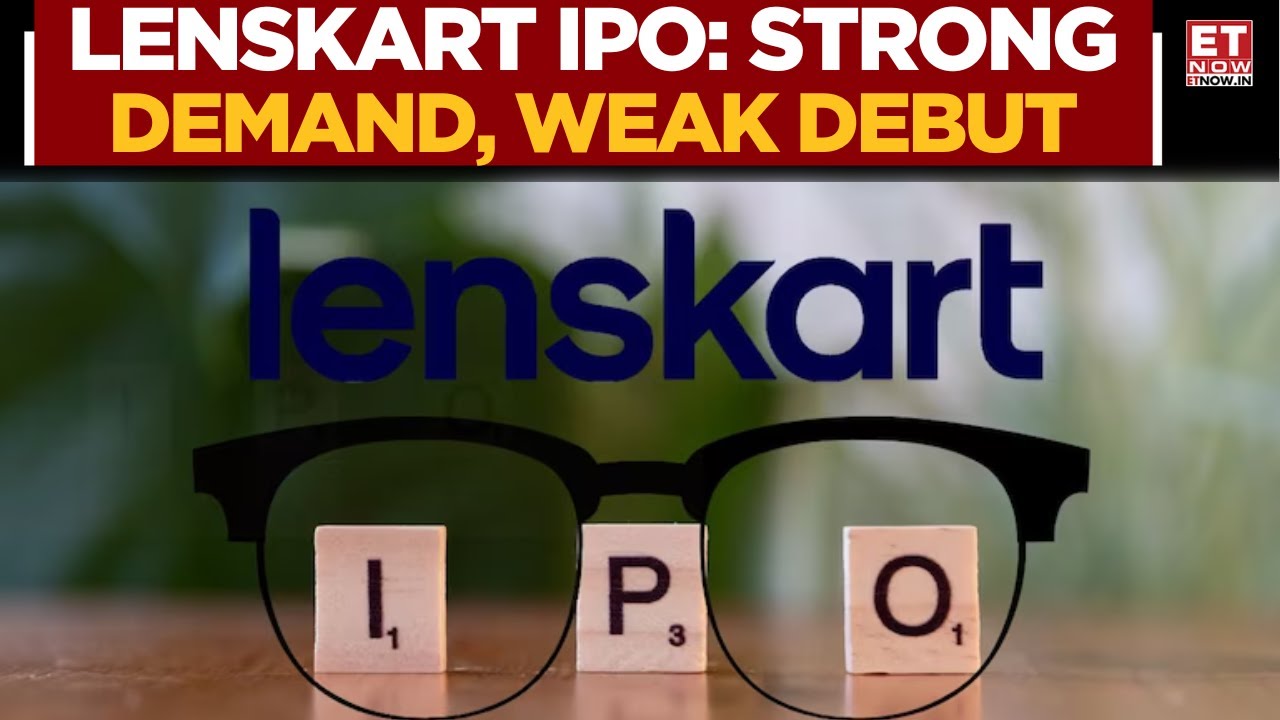 Lenskart Lists Weak Despite Strong IPO Demand | Stock Opens 9% Below Issue Price | Business News
