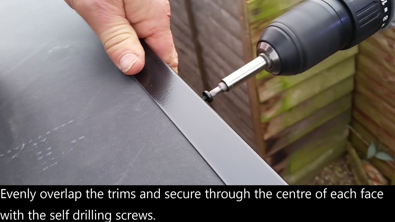 How to fit a ShedSheet EPDM rubber roof - Pent.