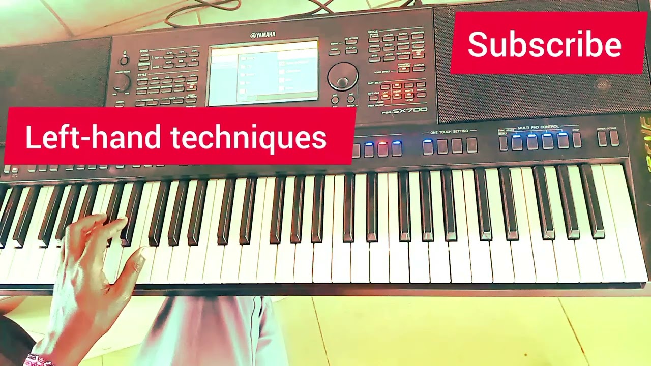 Bass line left hand techniques piano tutorial 