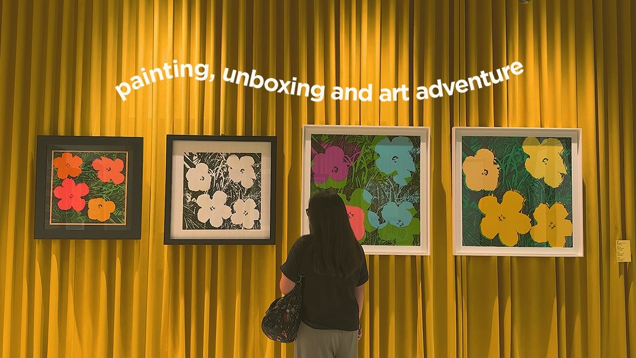 Watercolor Painting Along, Unboxing Hirono x Le Petit Prince & a Warhol Art Adventure| Creative Day
