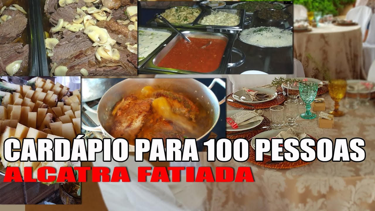 COMIDA PARA 100 PESSOAS ALCATRA AO MOLHO    RECEITAS DA ROSA