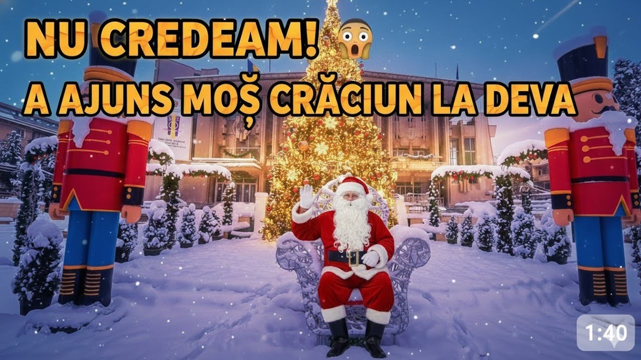 AM RĂMAS ȘOCAT! 😱 A ajuns Moș Crăciun la Deva? (Decor 2026)