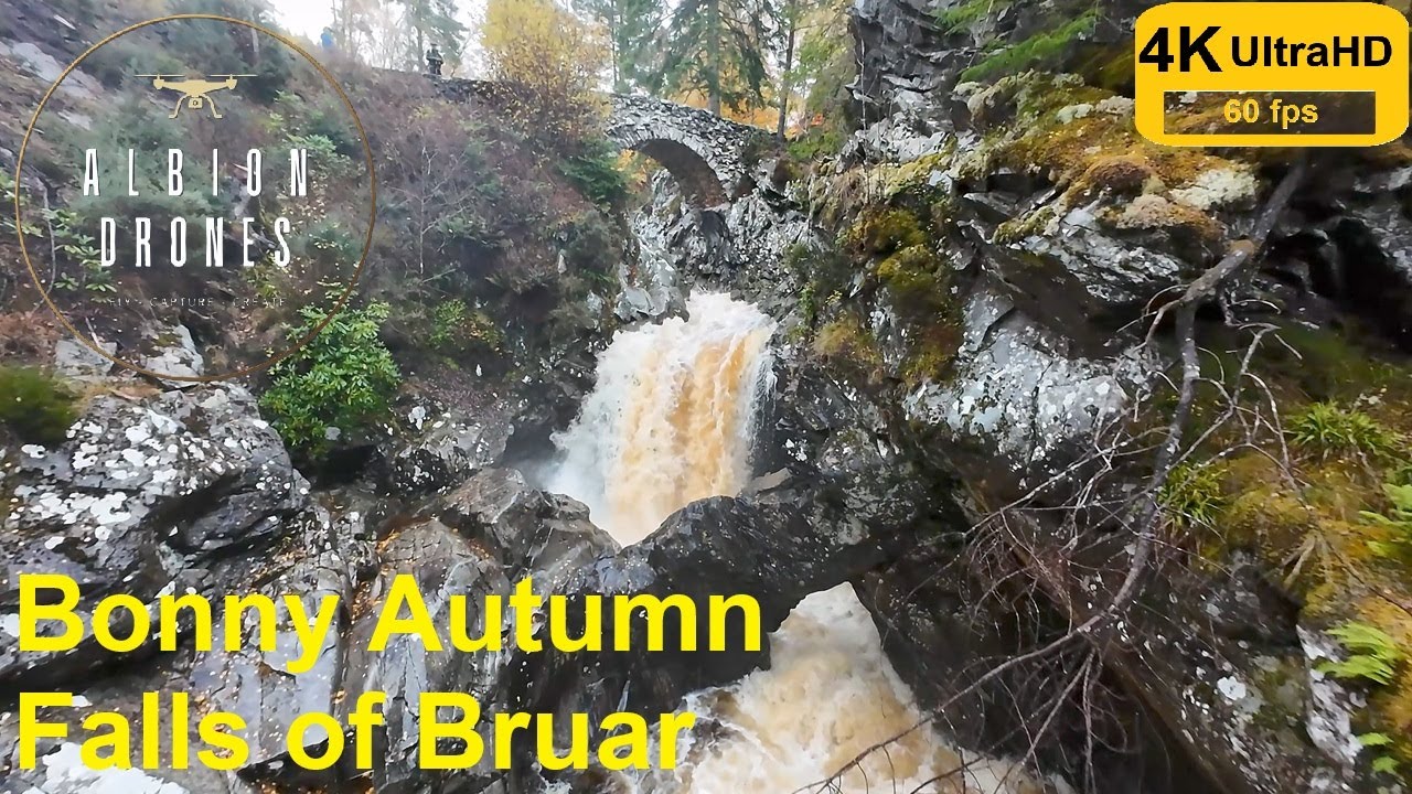 FPV - Bonnie Autumn Falls - The Falls of Bruar, October 2025 - DJI AVATA2 4K