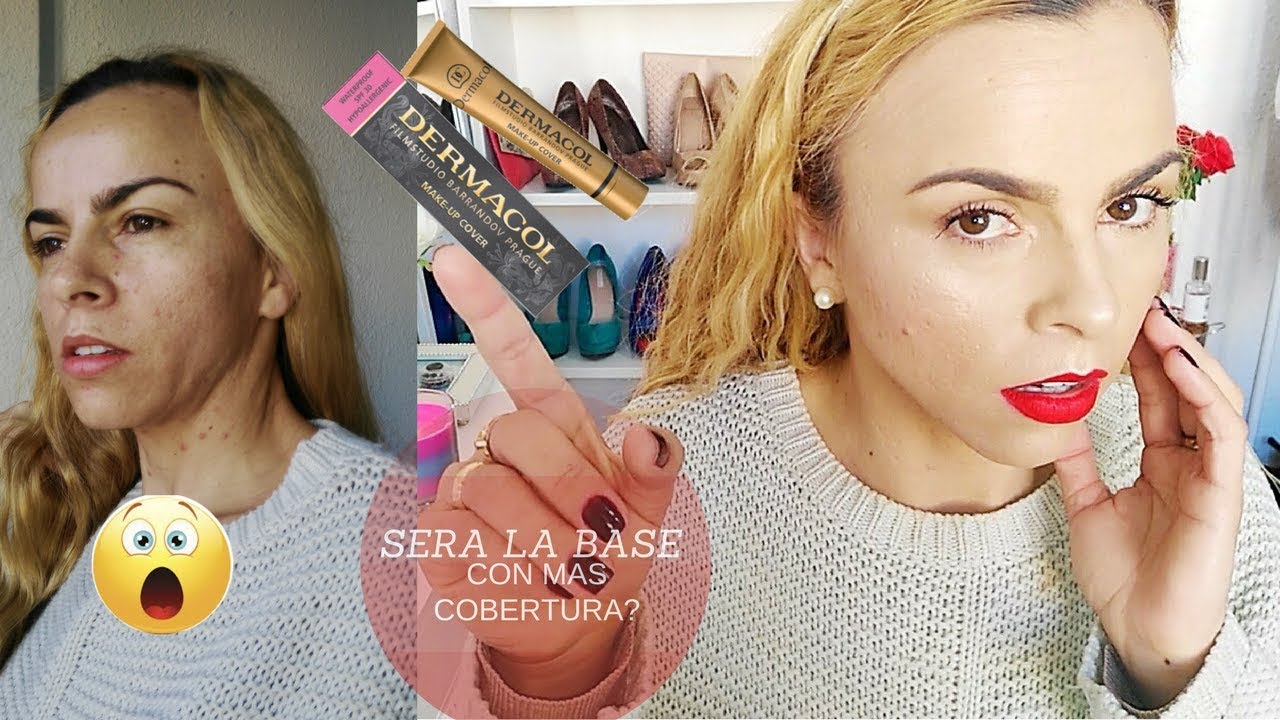 LA BASE DE MAQUILLAJE MAS CUBRIENTE DEL MUNDO? 😱PROBEMOS JUNTAS LA BASE DERMACOL