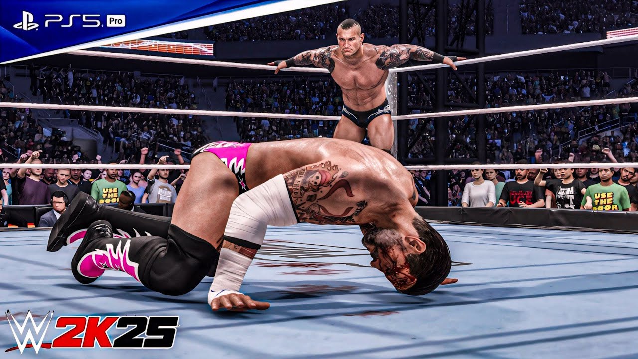 WWE 2K25 - CM Punk vs. Randy Orton | No Holds Bared Match | PS5 Pro [4K60]