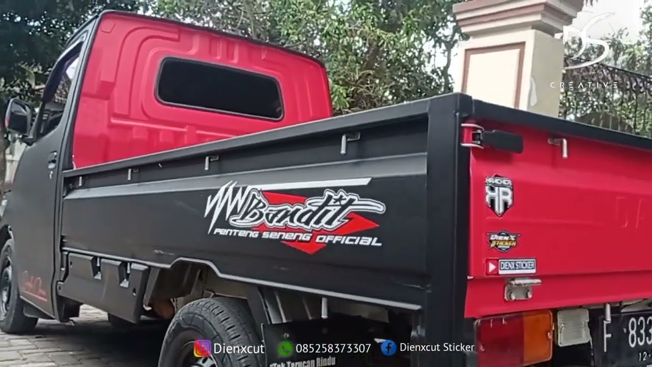 Dengan motif simple. pick up granmax modifikasi.Tak membosankan