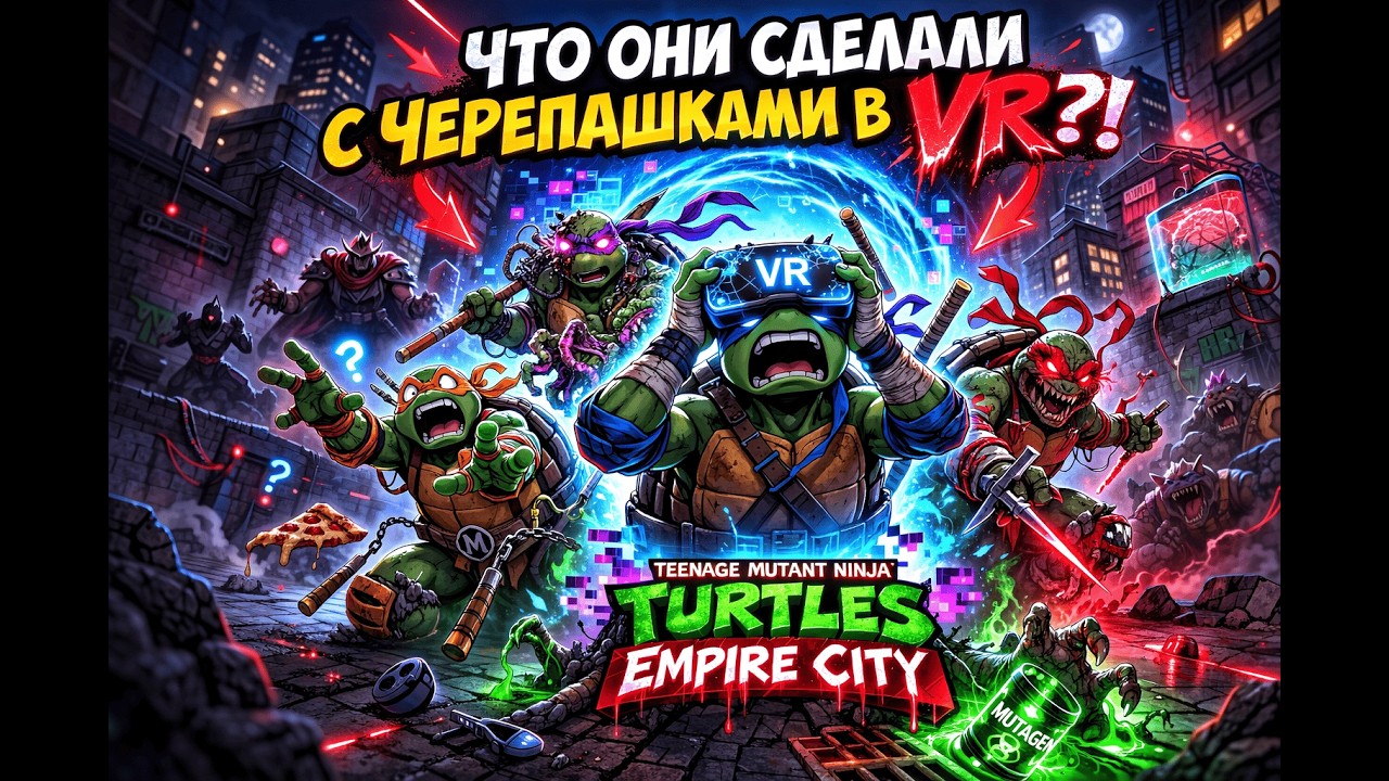 😳 ЧТО ОНИ СДЕЛАЛИ С ЧЕРЕПАШКАМИ В VR?! | Teenage Mutant Ninja Turtles: Empire City