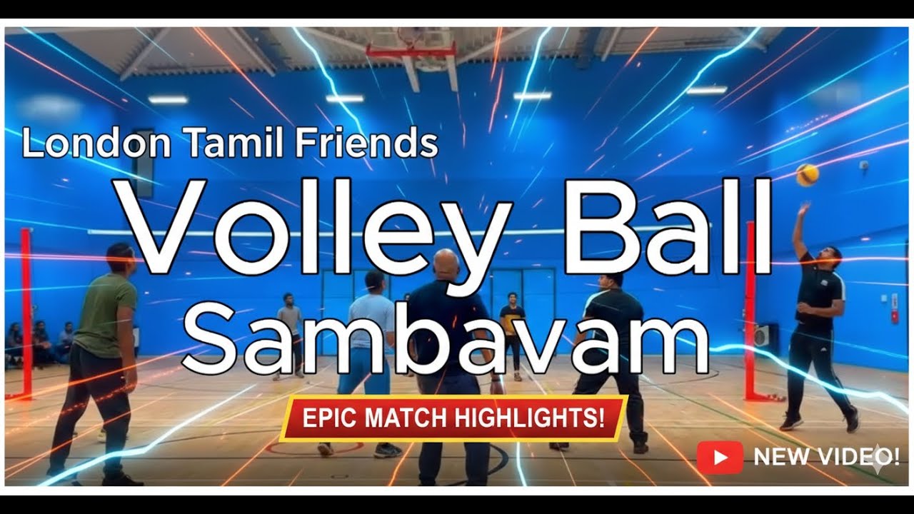 Volleyball Action! 🔥 London Tamil Friends Sambavam | Fun Match | London Tamil Community #sports