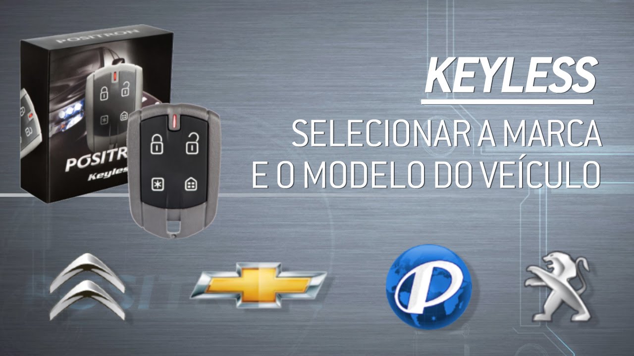 Como configurar o veículo na programação do alarme Pósitron Keyless