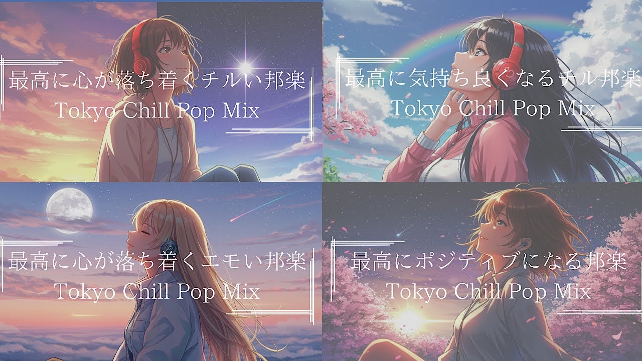 【邦楽フルplaylist】中毒性あり！最高にチル過ぎて心が落ち着く1日中聴きたい最高にメロウな夜のJapan Lofi Chill Pop｜ストレス解消＆リラックス＆集中｜最高にエモい曲【作業用