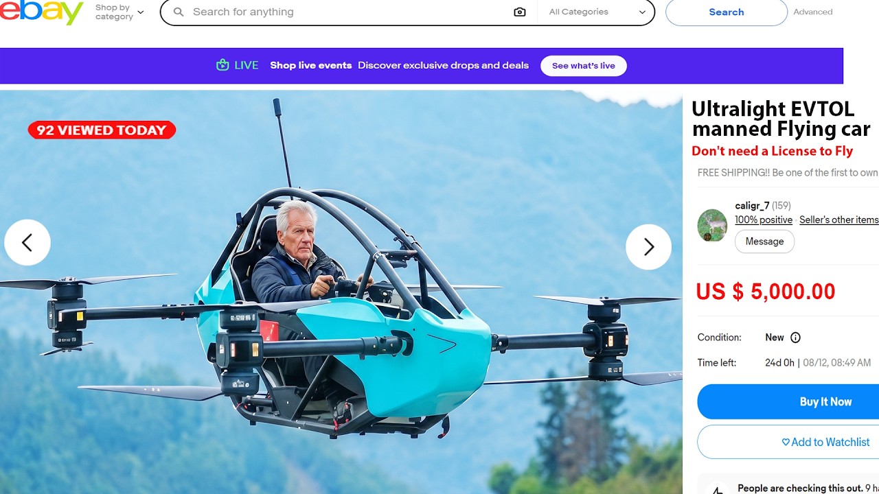 Покупка вашего первого eVTOL: 5 самых дешевых летательных аппаратов с вертикальным взлетом, котор...