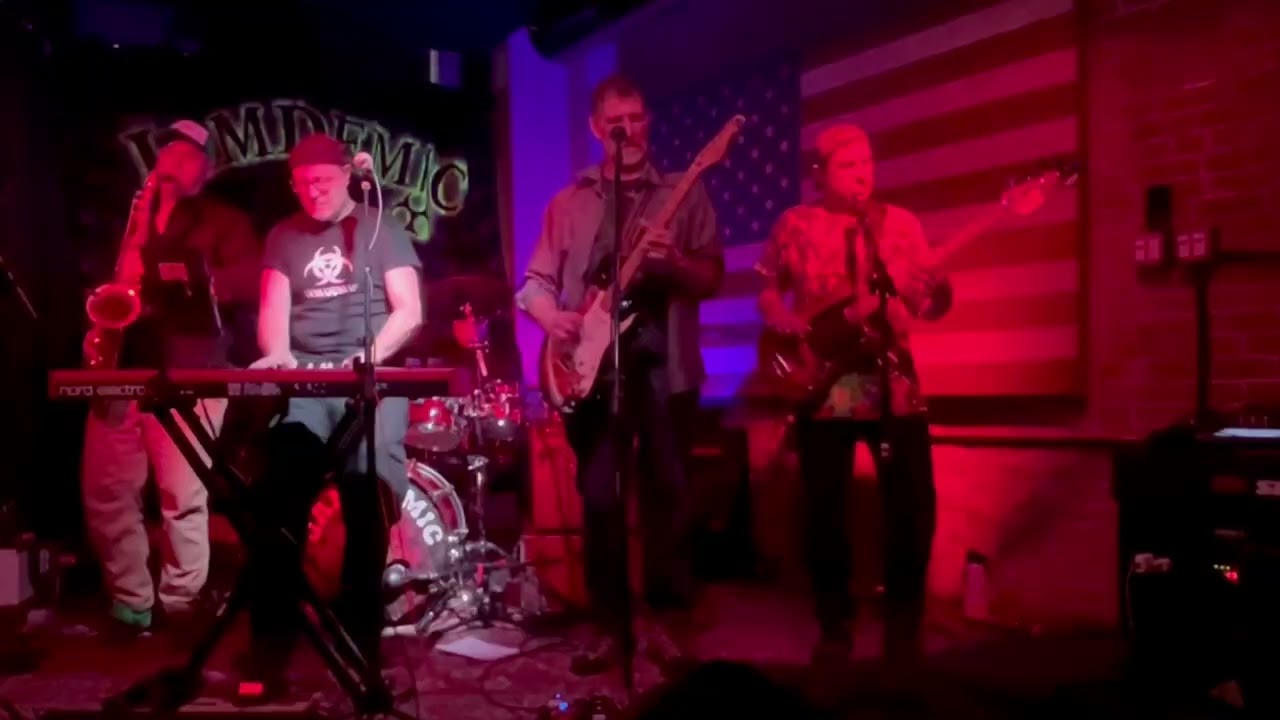 Jamdemic Dazed and Confused Zeppelin and Chicago Mashup - Live at the Brickhouse in Milford NH