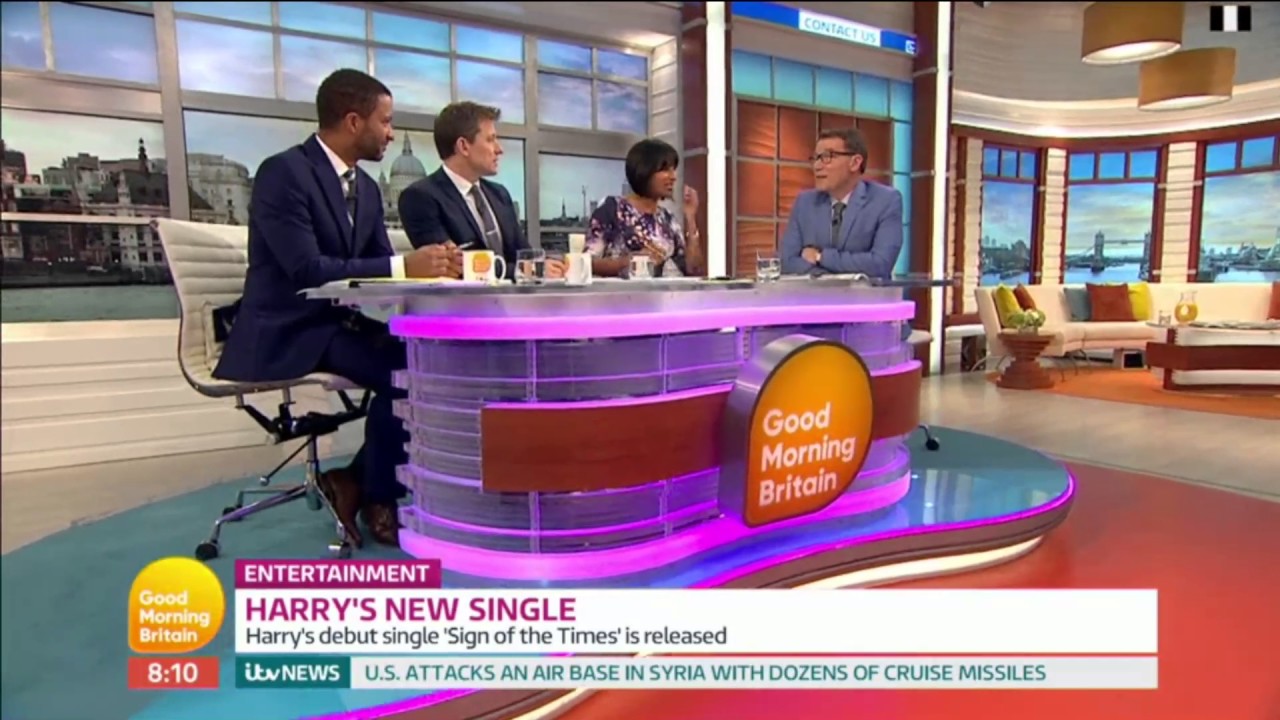 Good Morning Britain - Introducing Harry Style's New Song -  Friday 7th April 2017