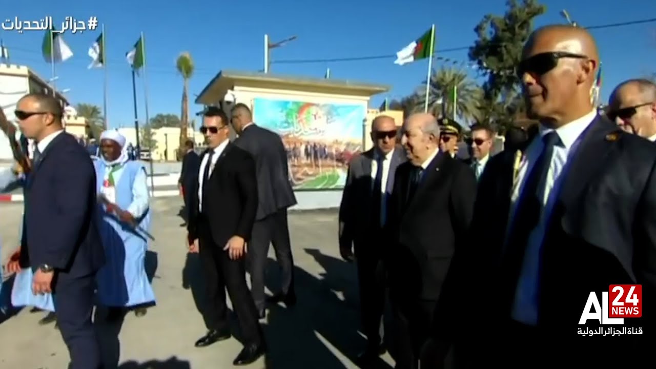 الرئيس الجزائري عبد المجيد تبون يُخص باستقبال شعبي حاشد وحار من قبل مواطني ولاية بشار