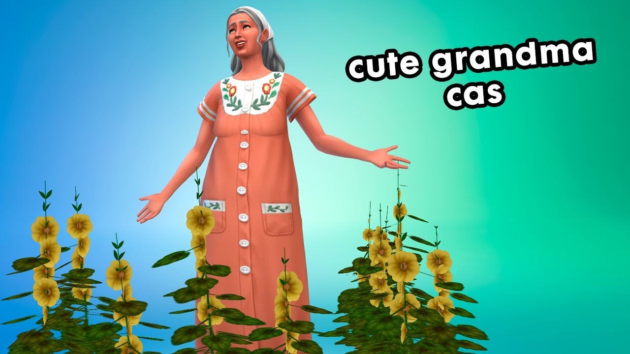 Creating the cutest grandma in CAS of The Sims 4
