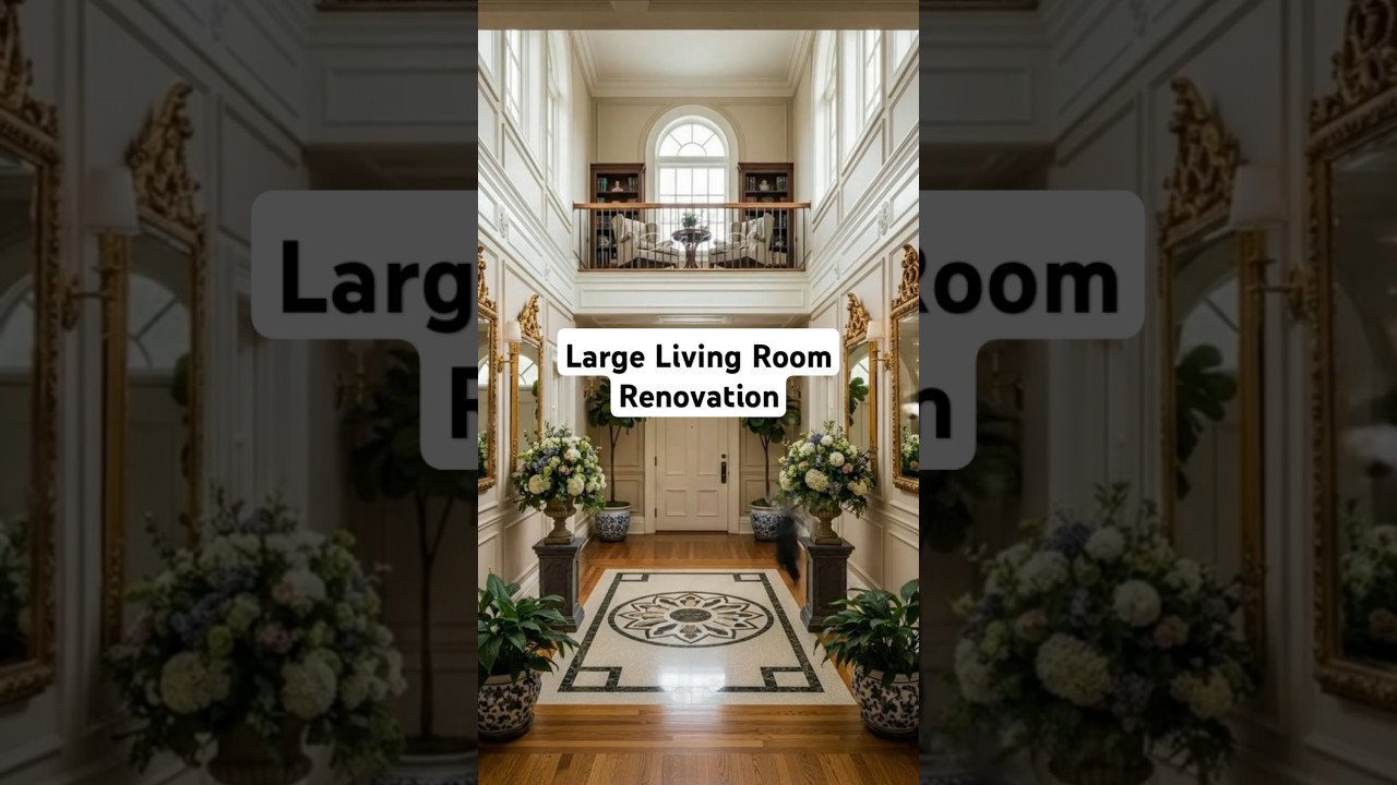 Large Living Room Renovation (Time Lapse) 