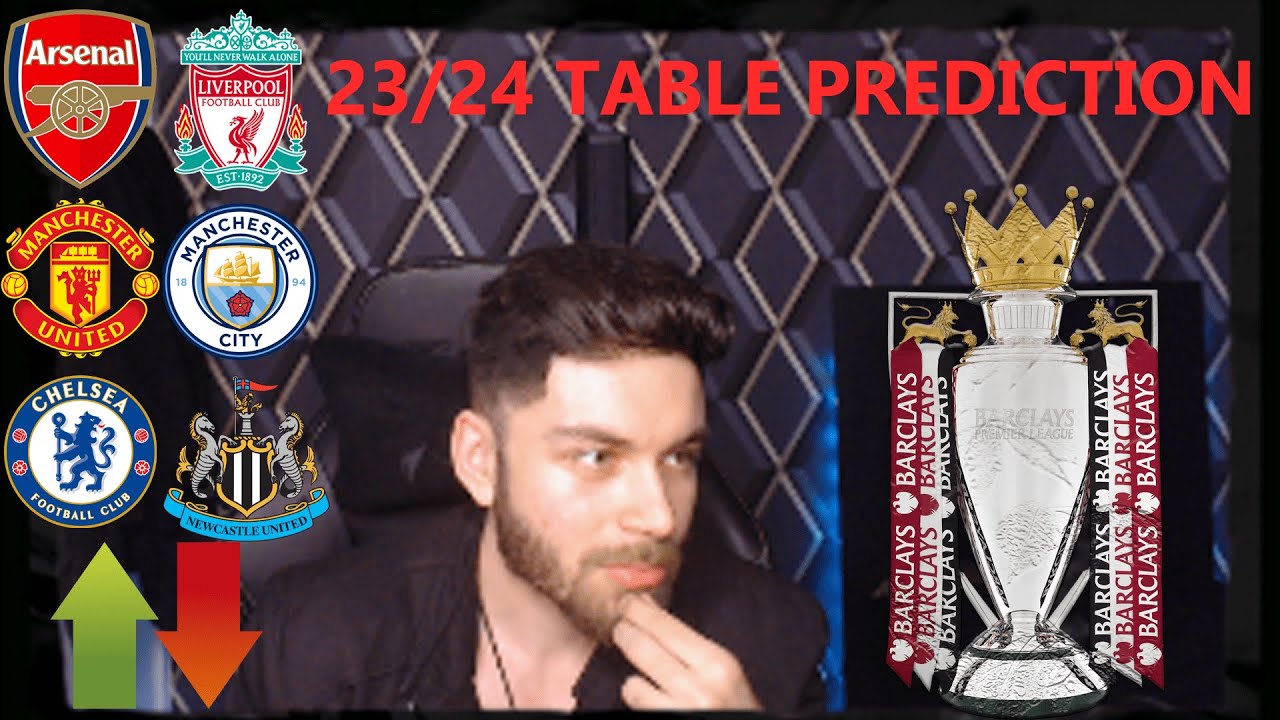 MY 23/24 PREMIER LEAGUE TABLE PREDICTIONS