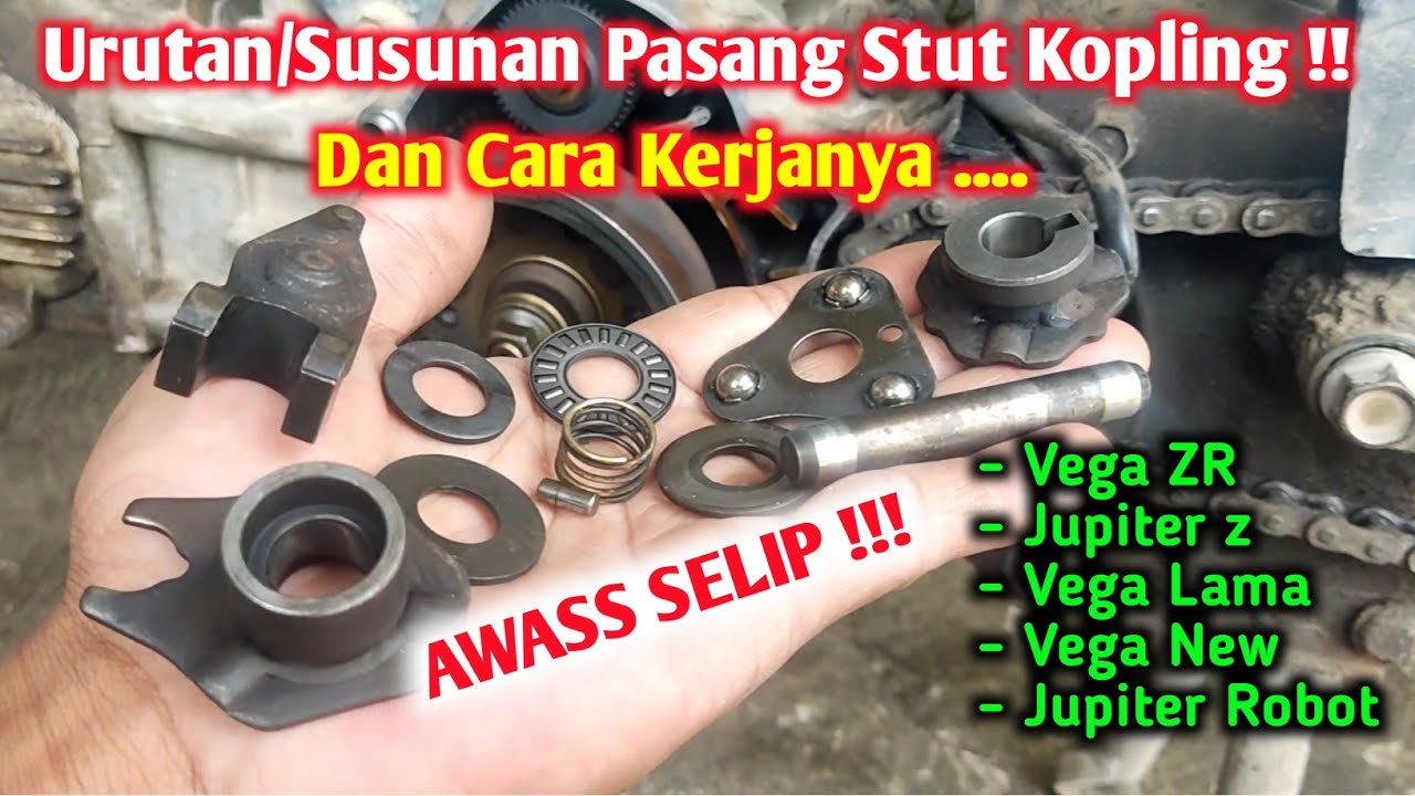Cara Pasang Stut Kopling Vega Zr Jupiter Z Vega New !!