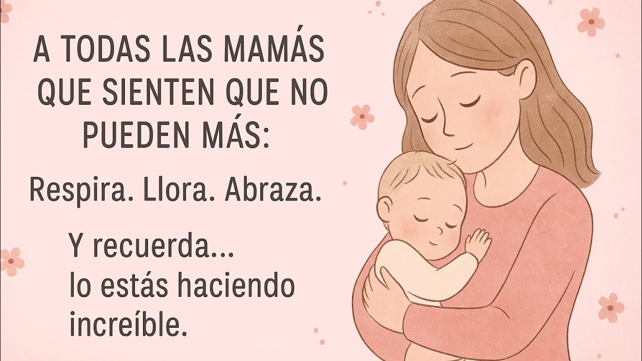 “Cuando siento que no puedo más… pero sigo. Porque soy mamá.”