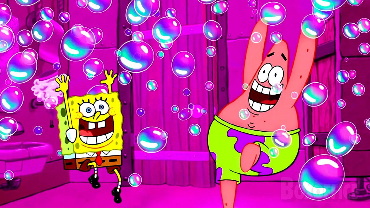 SpongeBob & Patrick brings bubbles at a biker bar
