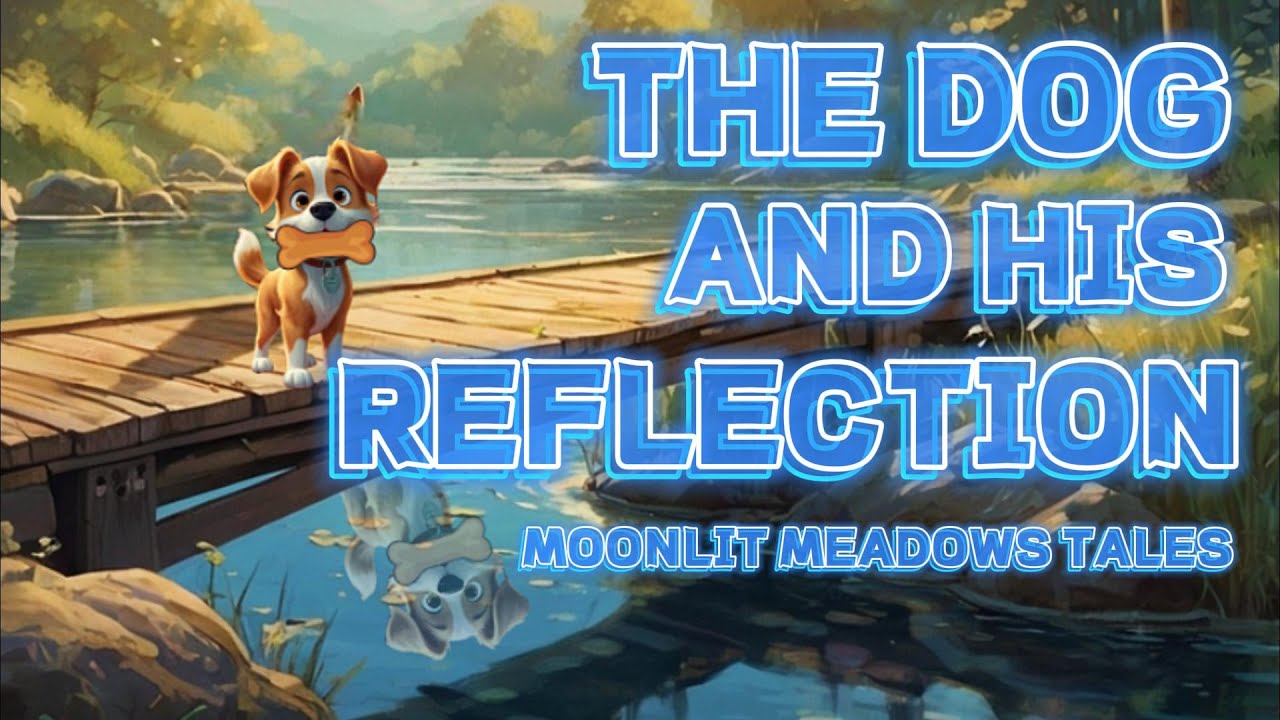 The Dog and His Reflection🐶| 8-Minute Bedtime Story |Calming Music|Aesop's Fables |Educational Video