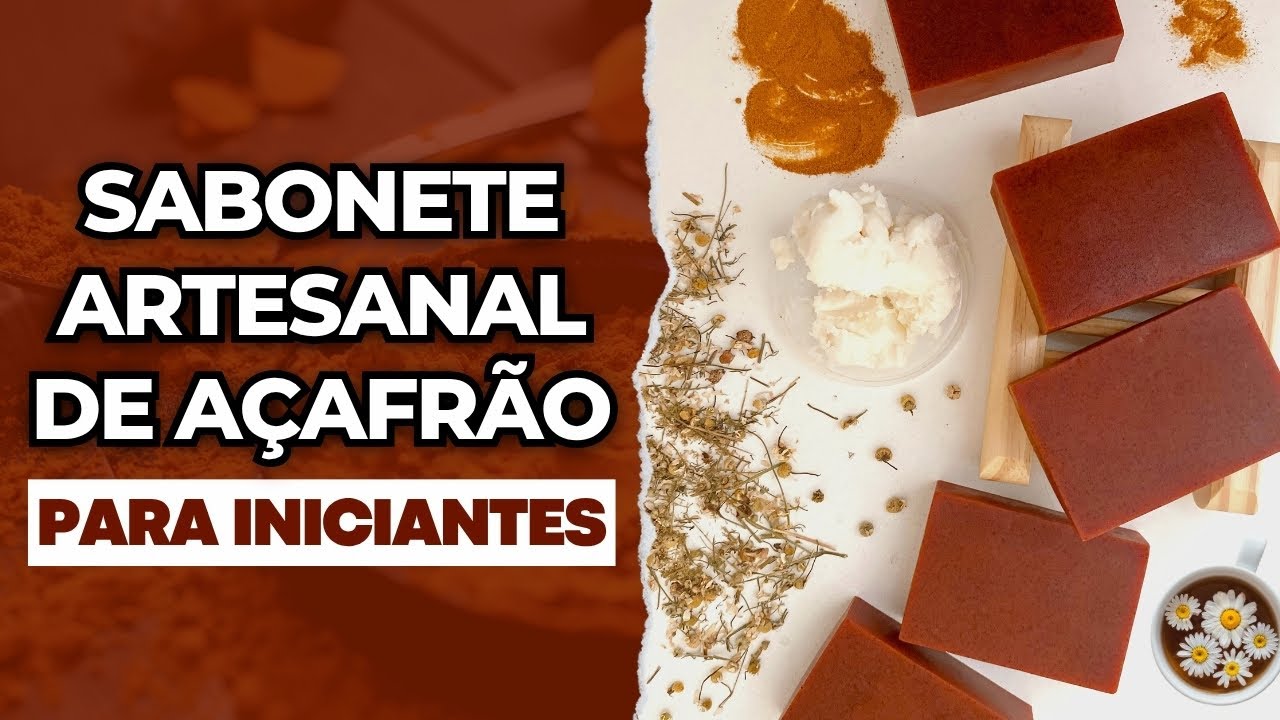 SABONETE ARTESANAL de AÇAFRÃO