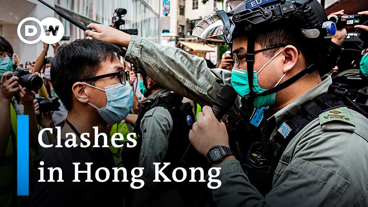 Hong Kong police try to disperse anti national anthem bill protests | DW News