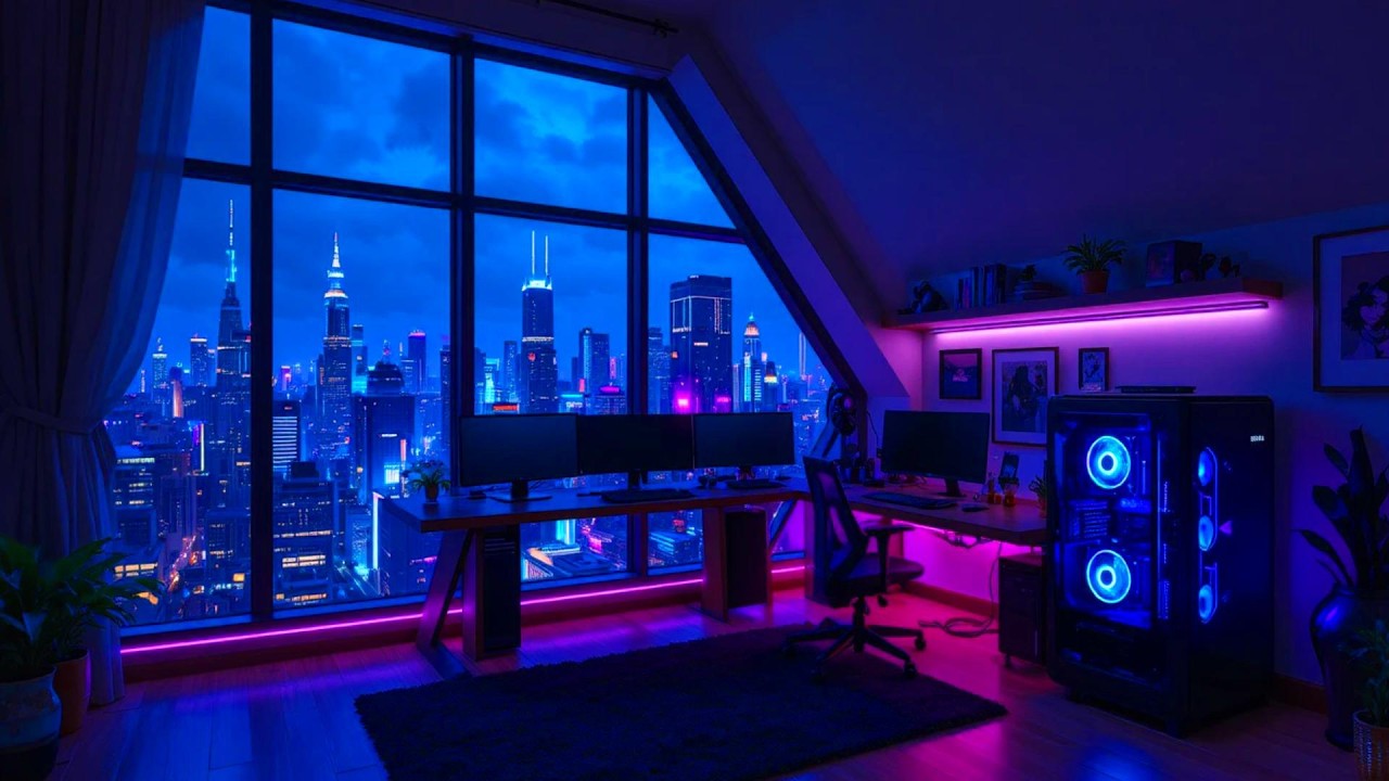 Just Chillin Lofi 🌌 Rainy Night Beats for Dreamy Scenarios & Relax