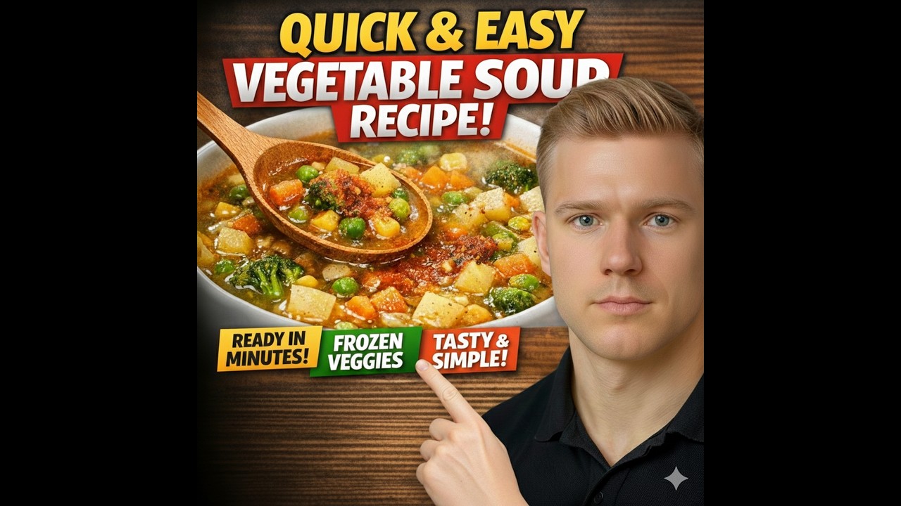 Quick & Easy Vegetable Soup Recipe | Simple, Healthy & Ready Fast 🍲