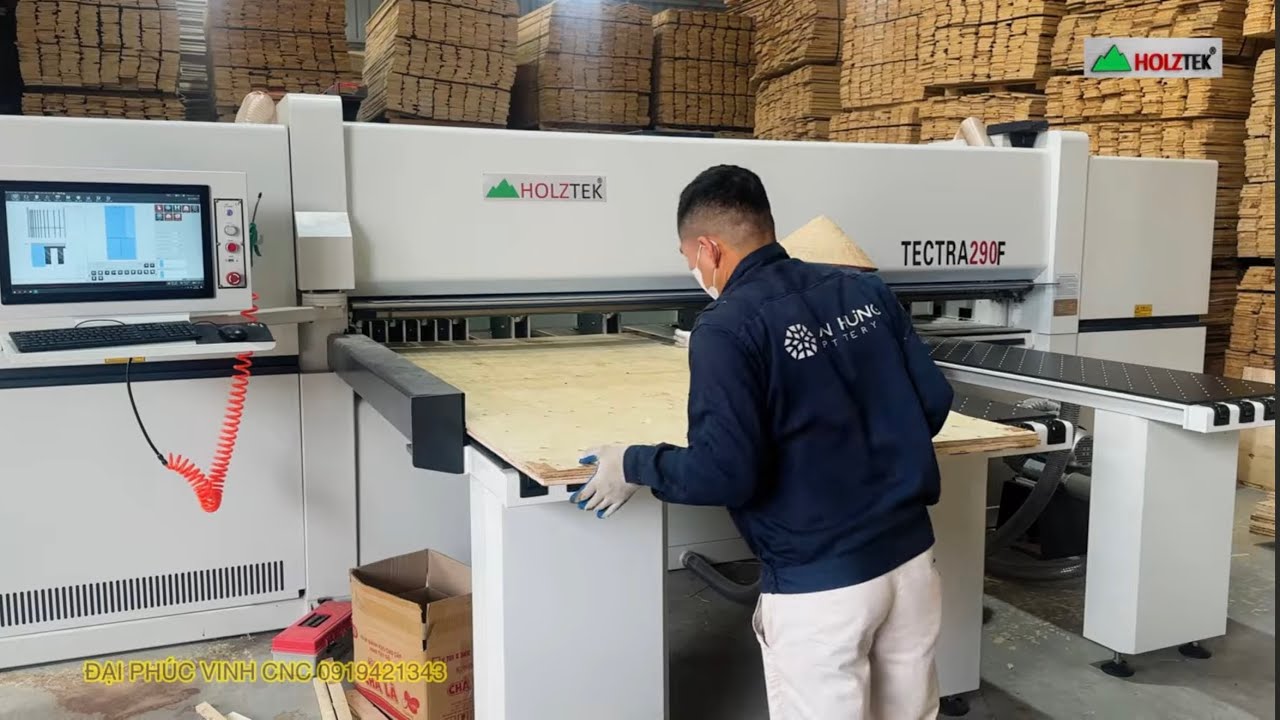 TECTRA 328F| Máy cưa Panel saw Cnc optimize Holztek | Nesting cắt tối ưu ván