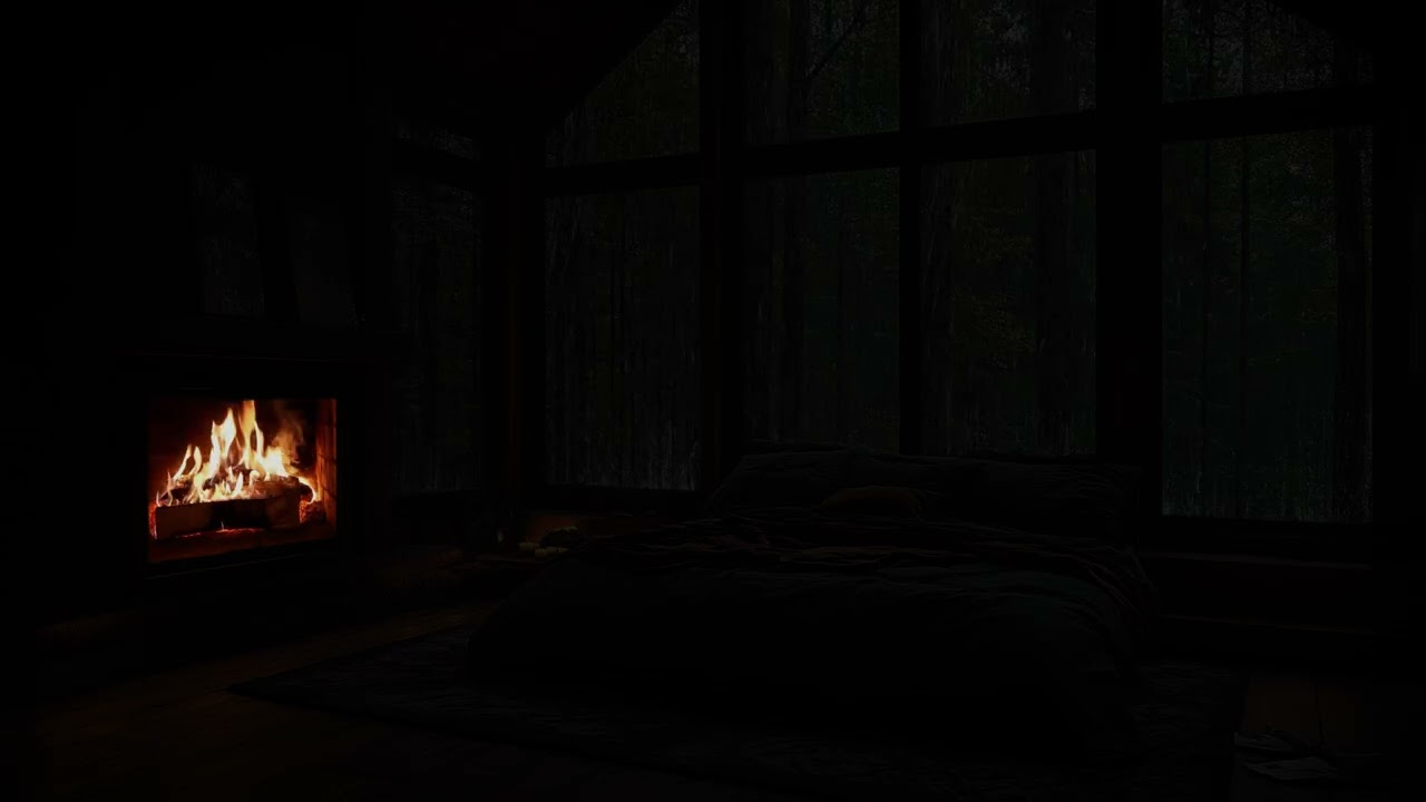Warm Rainy Room Ambience for Focused Study, Deep Rest, and Fast Sleep