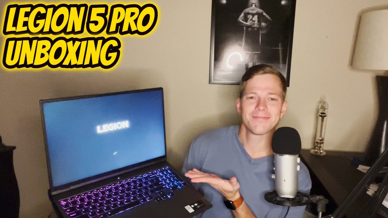 ASMR: Lenovo Legion 5 Pro Unboxing Gaming Laptop - Whispering