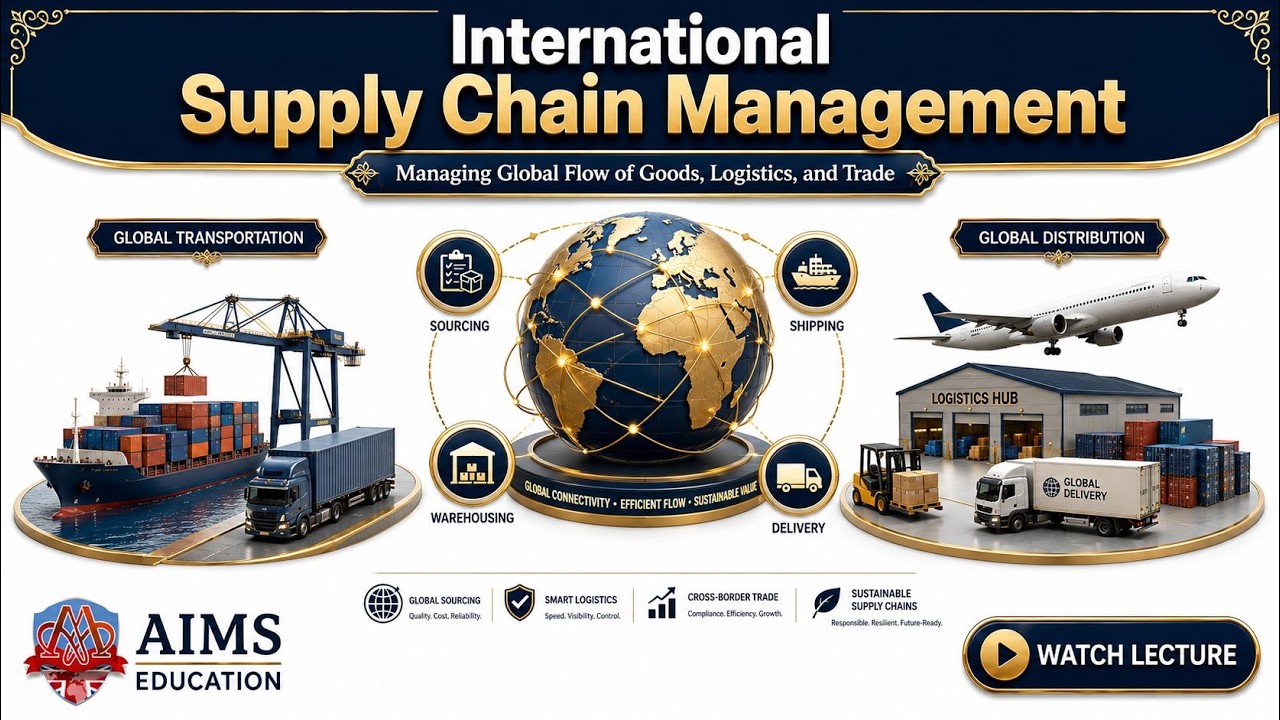 International Supply Chain Management Explained: Tools, Challenges & Growth | AIMS Education