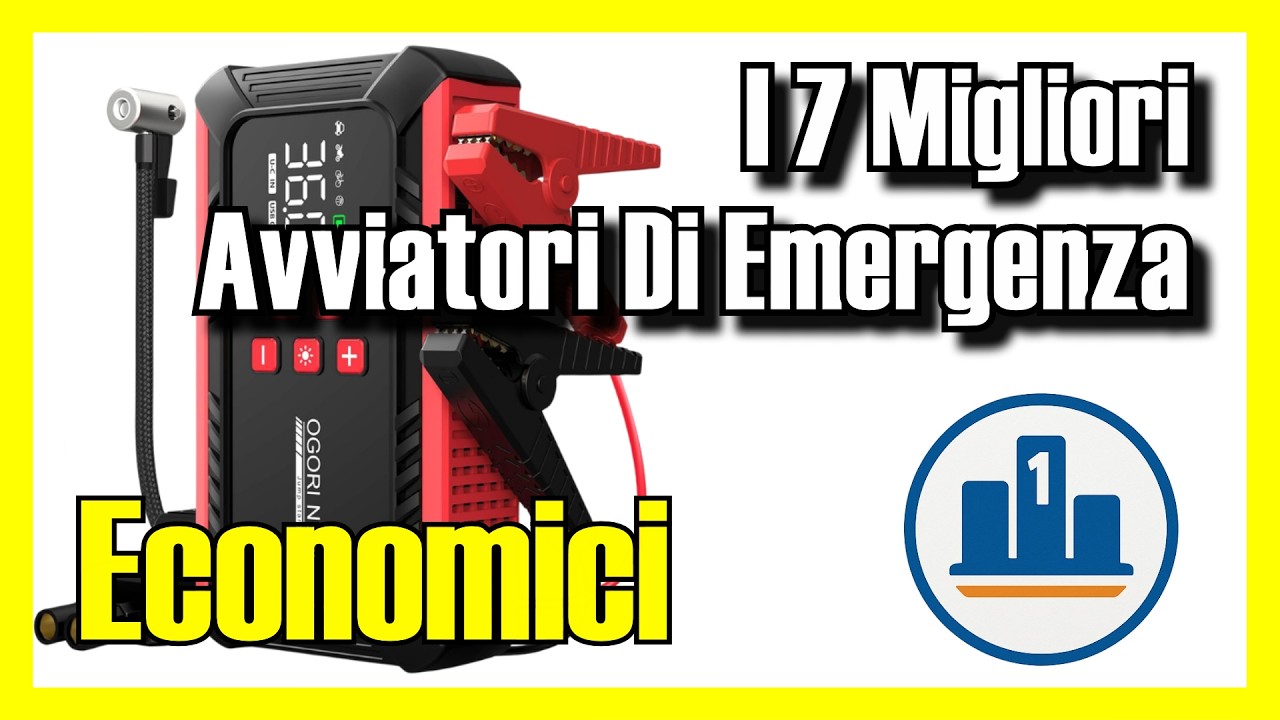 🔋 I 7 MIGLIORI Avviatori Di Emergenza Per Auto ECONOMICI su Amazon[2026]✅[Qualità/Prezzo]