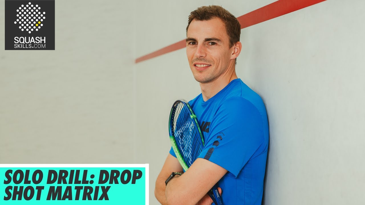 Squash Tips: Drop Shot Matrix Solo Drill With Nick Matthew