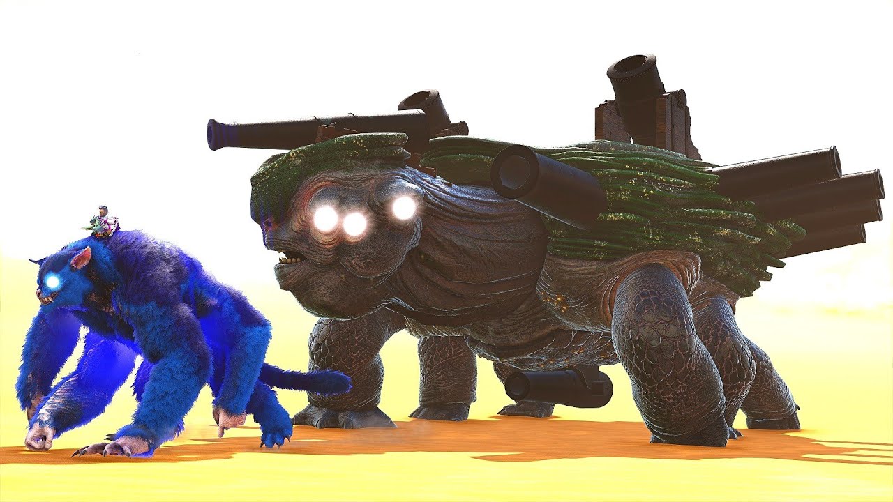 Invadi o Covil dos Dragões E Domei A Indestrutível Tortuga Canhão +++! Ark G.R Dinossauros