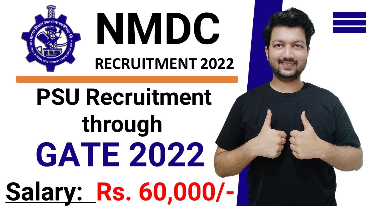 PSU with GATE 2022 - NMDC Recruitment 2022 through GATE | Latest Jobs Update