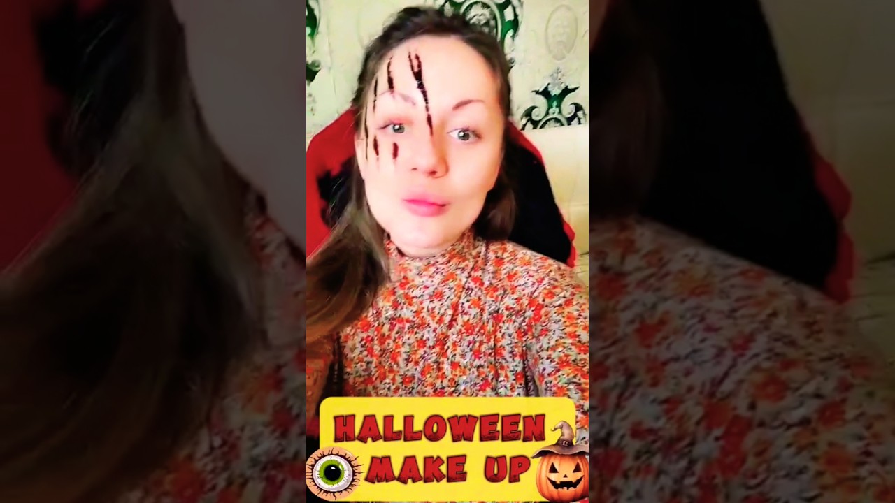 МАКИЯЖ НА ХЕЛЛОУИН. ГРИМ. MAKE UP. HALLOWEEN.HORROR. TUTORIAL. 