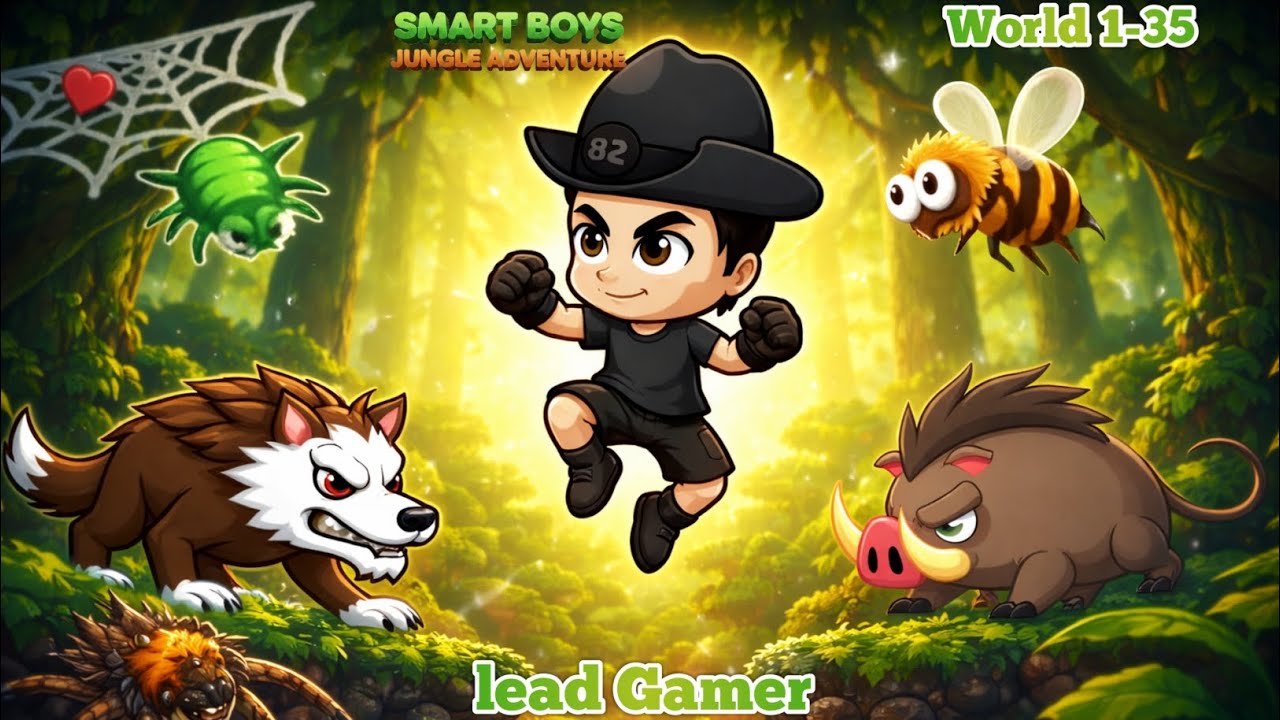 Smart Boys Jungle Adventure Run Game | Level 1-35 | #gaming #games #leadgamer