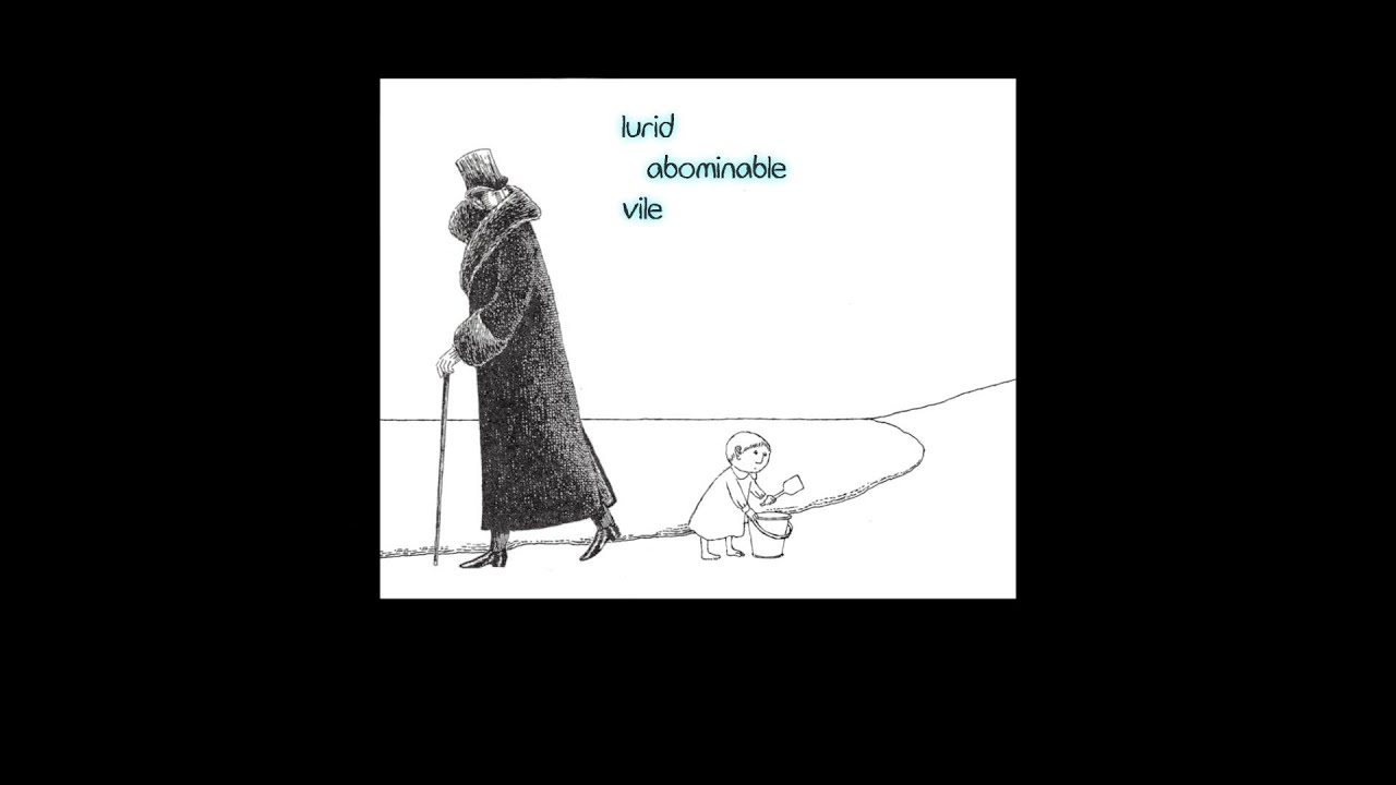 Edward Gorey's  THE LOATHSOME COUPLE — Adaptation by R H  Sinnender  #illustration #animation