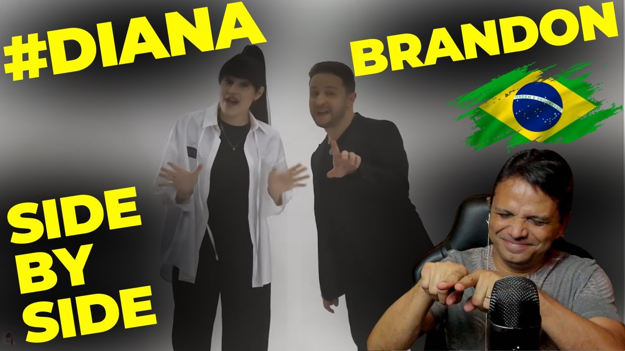 Diana Ankudinova(Диана Анкудинова) & Brandon Stone   Side By Side   REACT Brazilian Singer #диана
