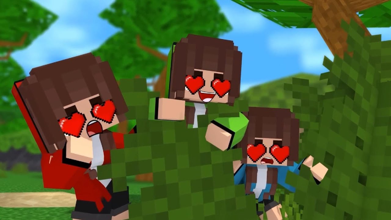 The Three Herobrine Love Stronger Mikey.. Mine-Craft animation game