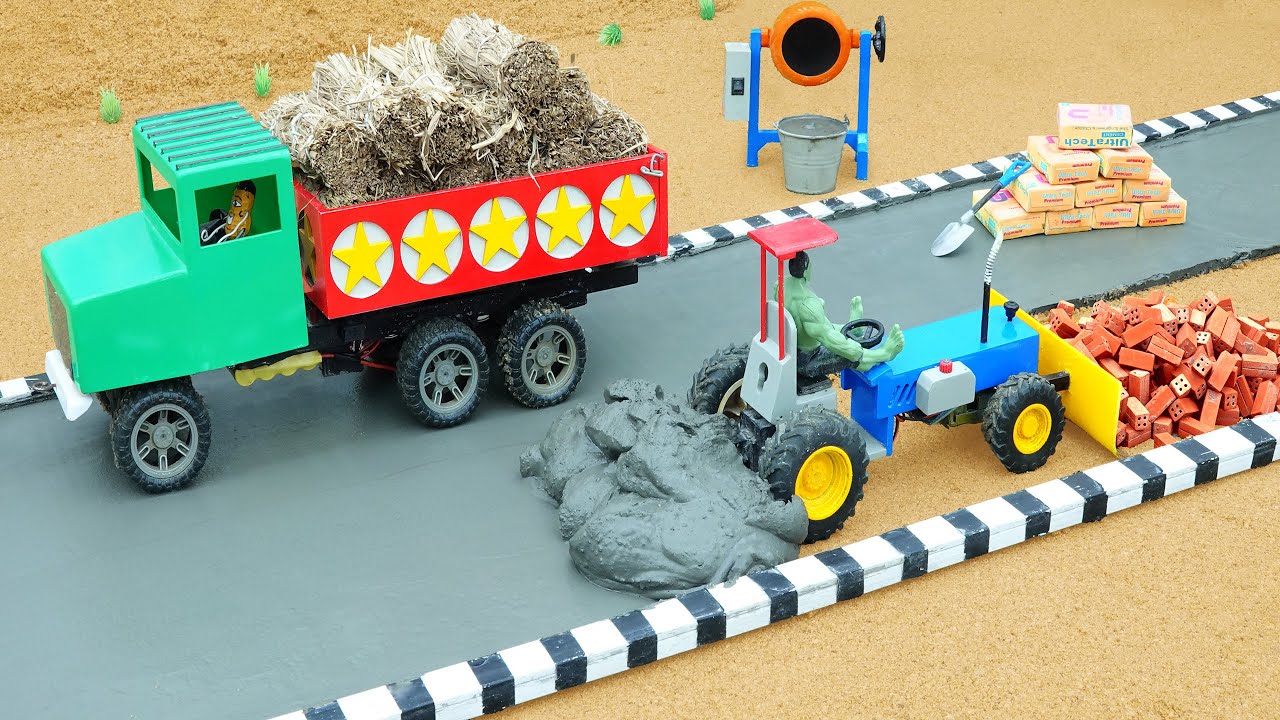 Top most creative Diy tractor vidoes science projects | diy brick bulldozer