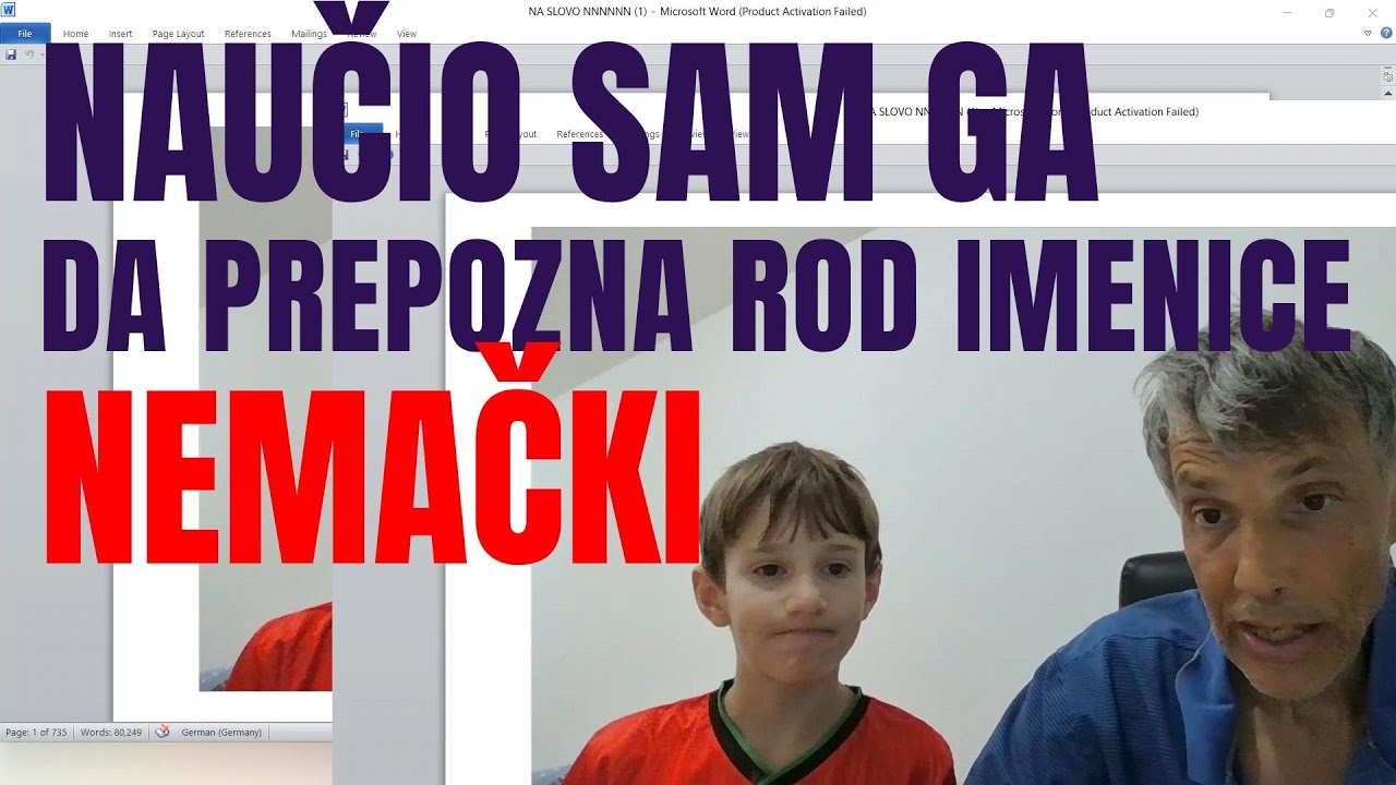 DOKAZ DA DETE OD 9 GODINA MOŽE ODREDITI PRECIZNO ROD NEMAČKIH IMENICA I ONDA KAD IH PRVI PUT VIDI