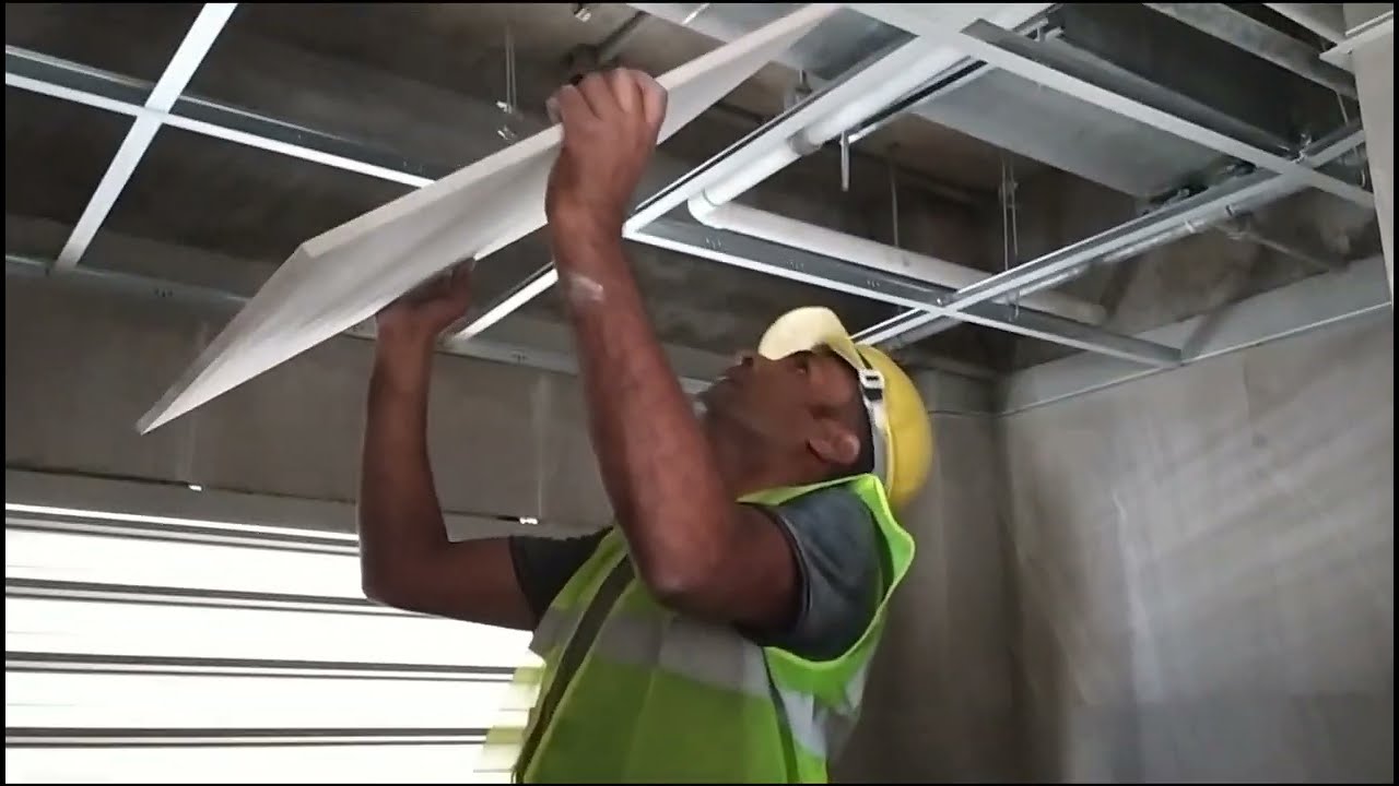 Calcium Silicate Board False Ceiling Installation
