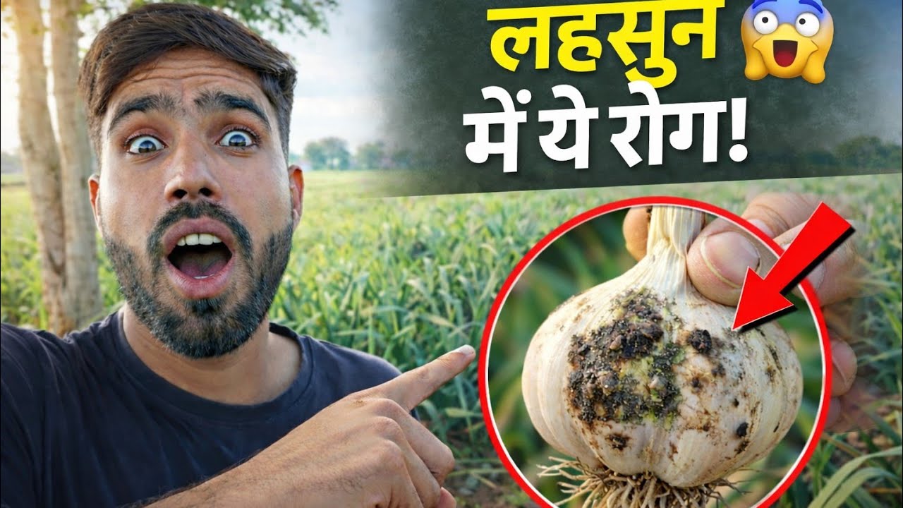 मेरे खेत में लहसुन की ये बीमारी दिखी 😱 | Gaon Vlog#GaonKiZindagi#MharoHadotiAndaz 